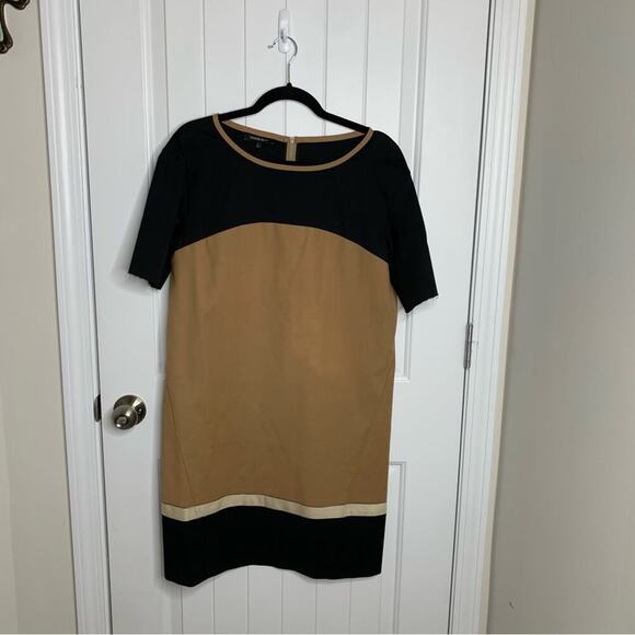 Lafayette 148 color block shift dress size‎ small preppy minimalist - Picture 1 of 8